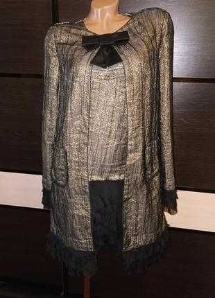 Платье и удлиненный пиджак. шелк. 
Dolce & Gabbana. Оригинал