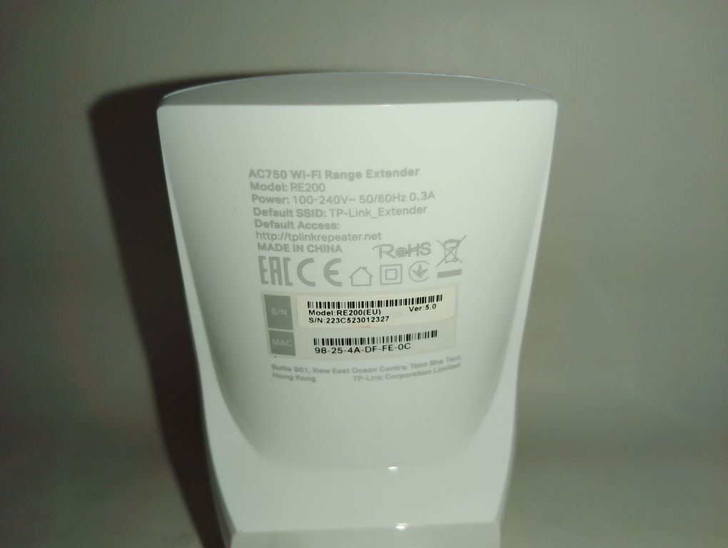 Ретранслятор, усилитель WiFi TP-Link AC750 RE200