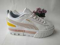 Женские кроссовки Puma Mayze Leather White, beige