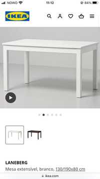 Mesa IKEA extensível branca