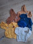 5 sztuk zestaw bluz rozpinanych z kapturem r. 98 sinsay