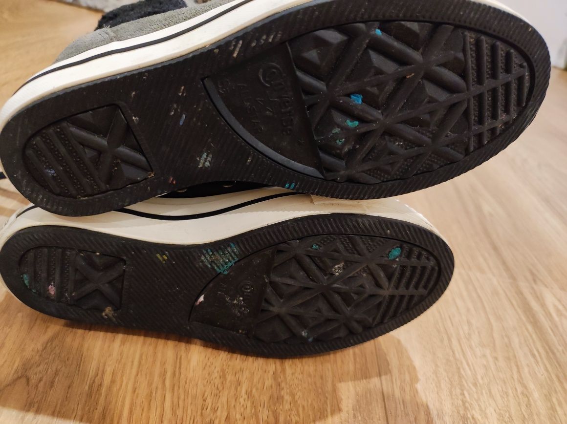 Trampki Converse ocieplane długie rozm 36