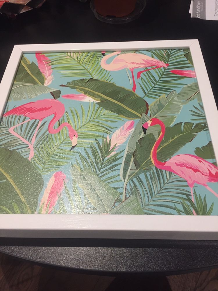 Obraz Flamingi w Liściach
