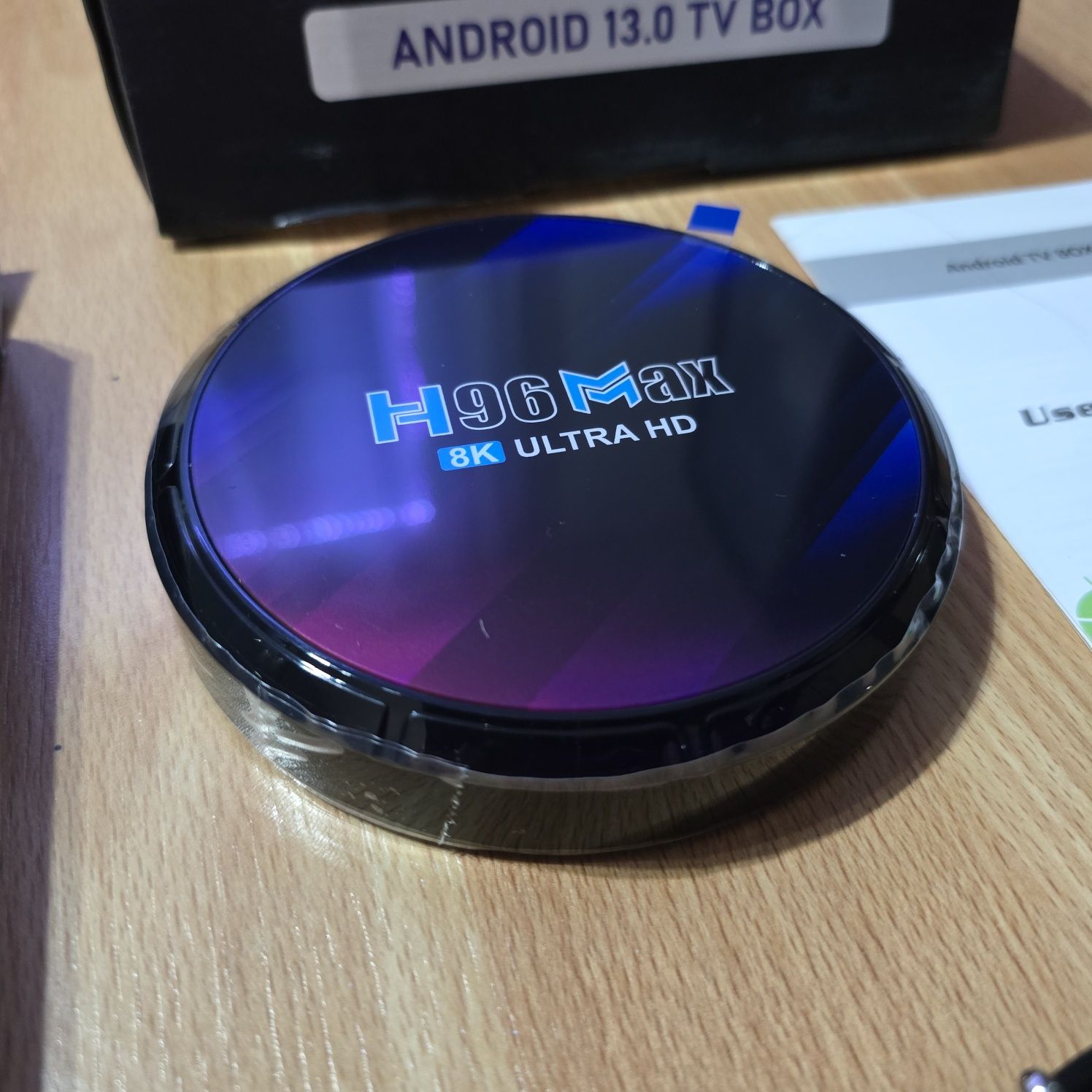 Mocny Tv box 4K H96Max 4GB/64GB Android 13+ piloty