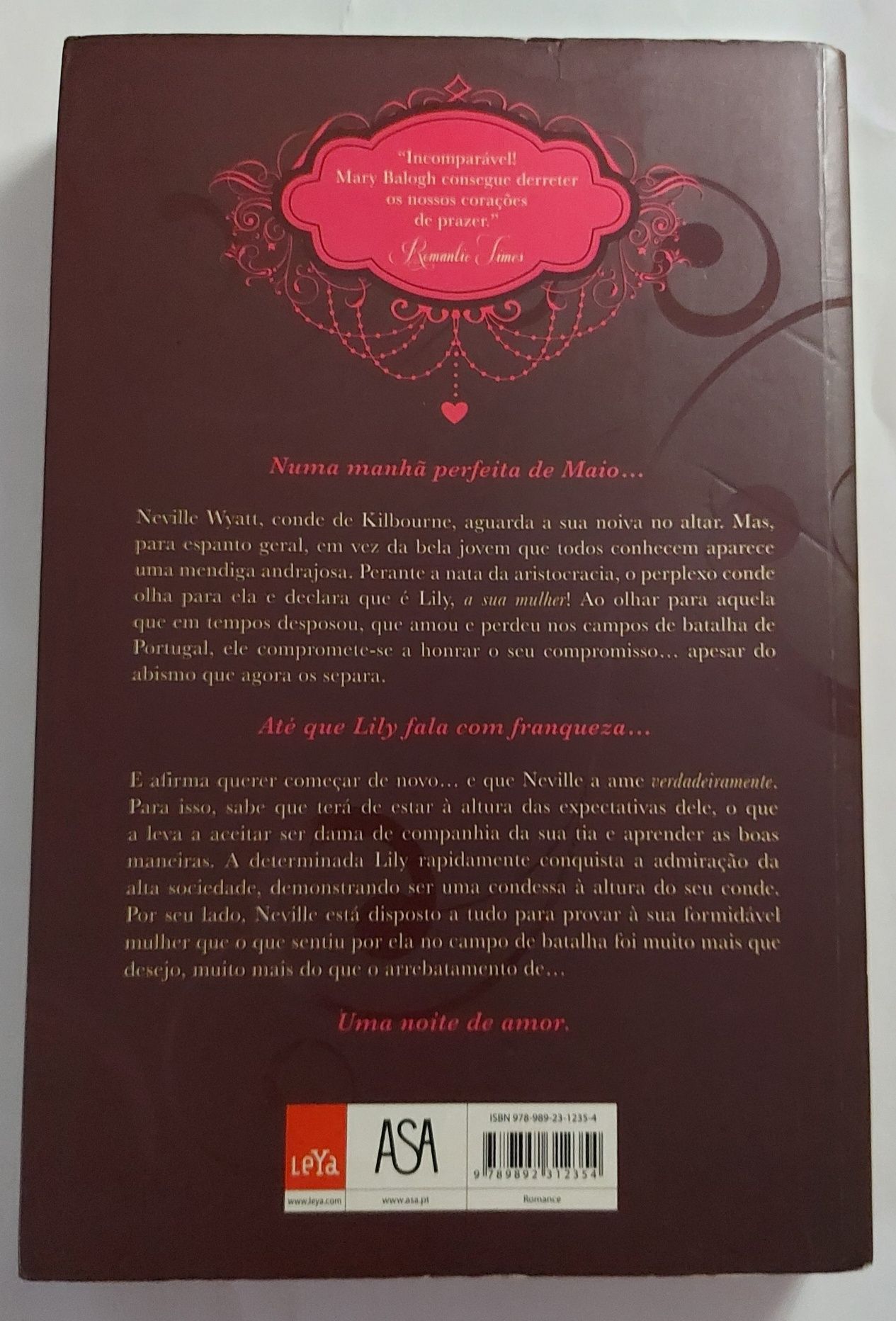 Livro uma noite de amor