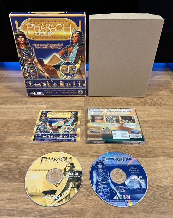 Pharaoh Gold + Cleopatra (PC EN 2000) BIG BOX angielskie wydanie