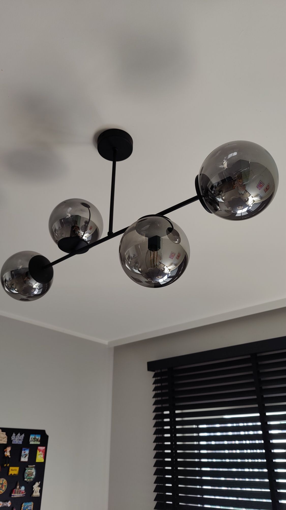 Lampa sufitowa wisząca szklane kule