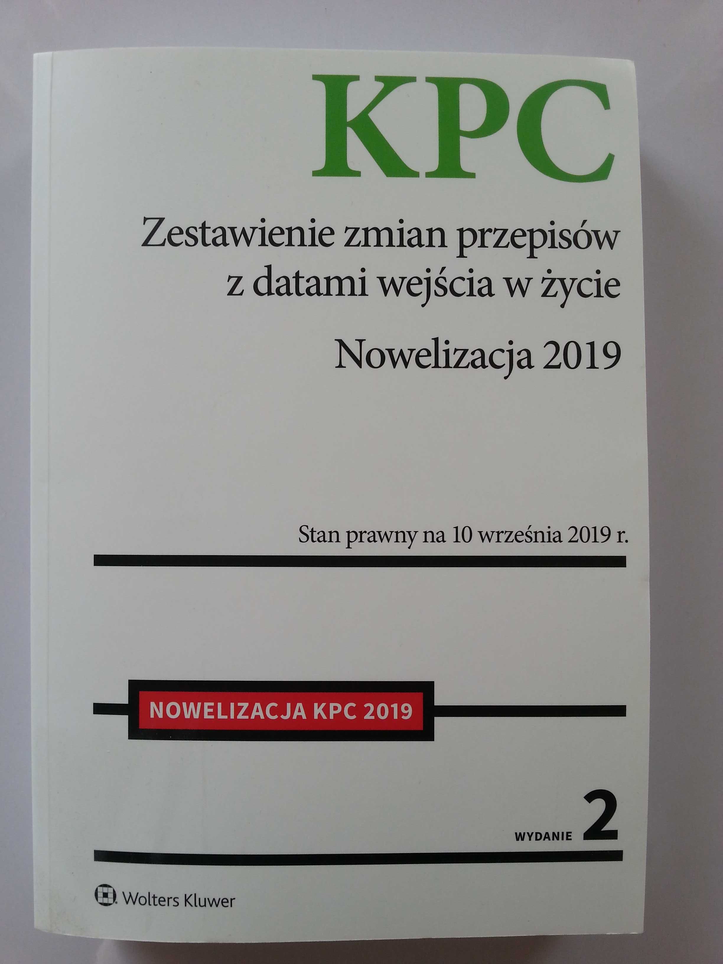 Nowelizacja KPC 2019 r