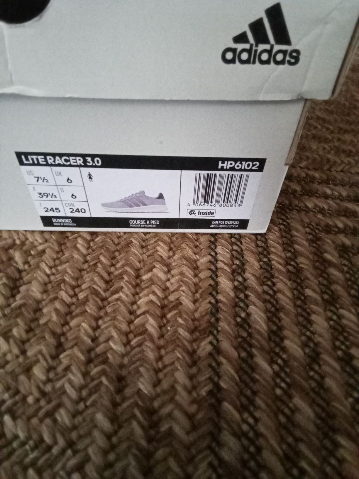 Adidas Lite Racer 3.0 rozmiar 39 i 1/3
