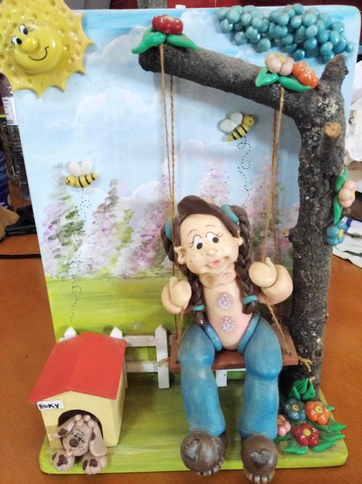 Molduras de massa Bisquit, Artesanato