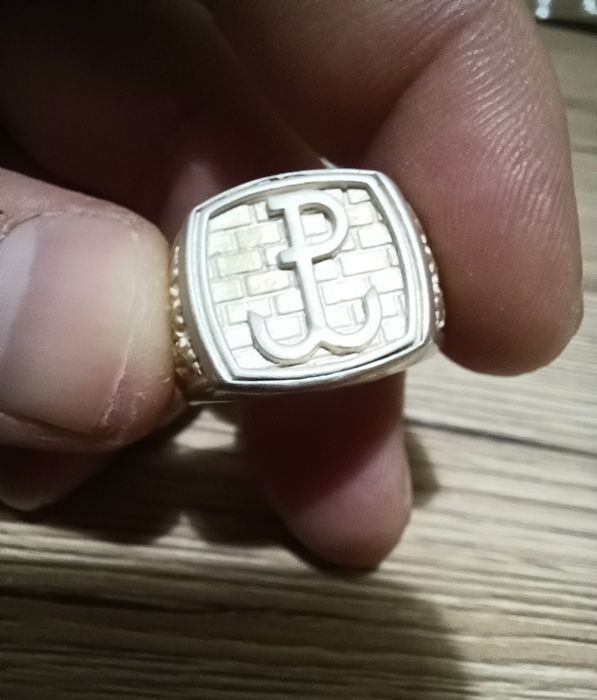 Piękny Pierścionek/Sygnet Polska Walcząca. Srebro 925.