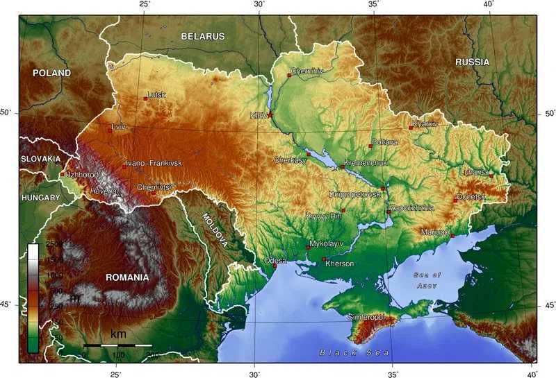 Археологические Точки и Старинные Карты Украины — Места для Копа