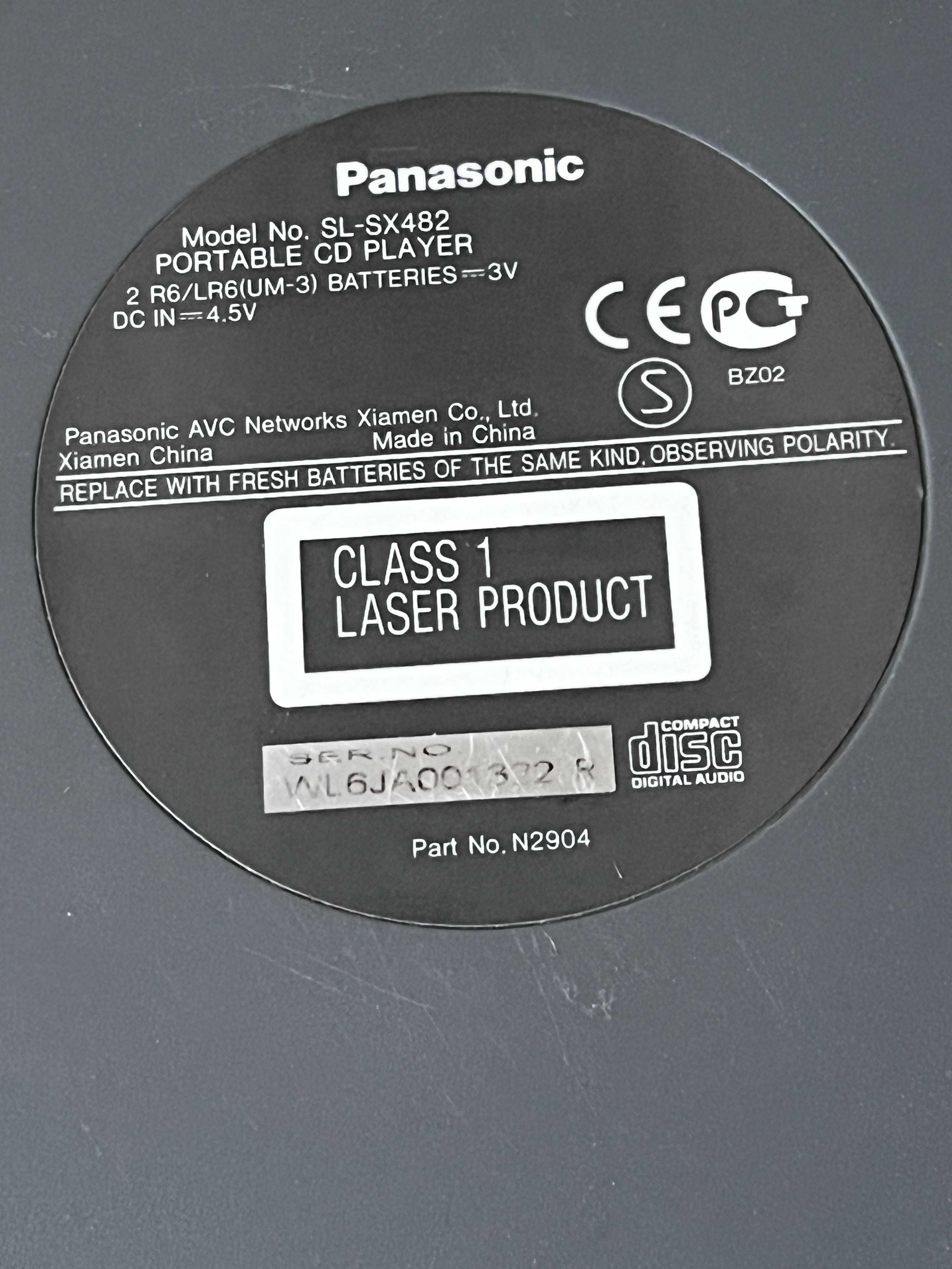 CD - MP3 плеер Panasonic SL-SX482