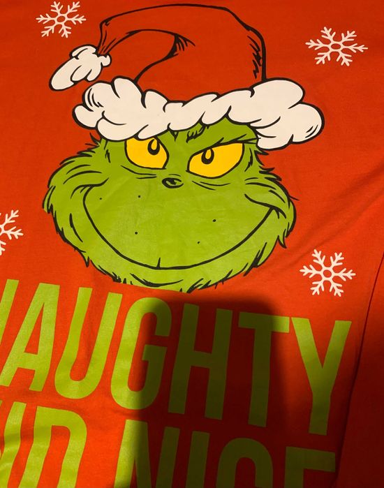 Яркий хлопковый свитшот Гринч Grinch р.XL как новый!