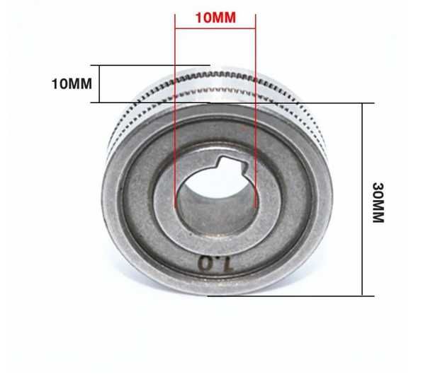 * Rolka radełkowana podajnika drutu K 0,8/1,0 mm do spawarek MIG *