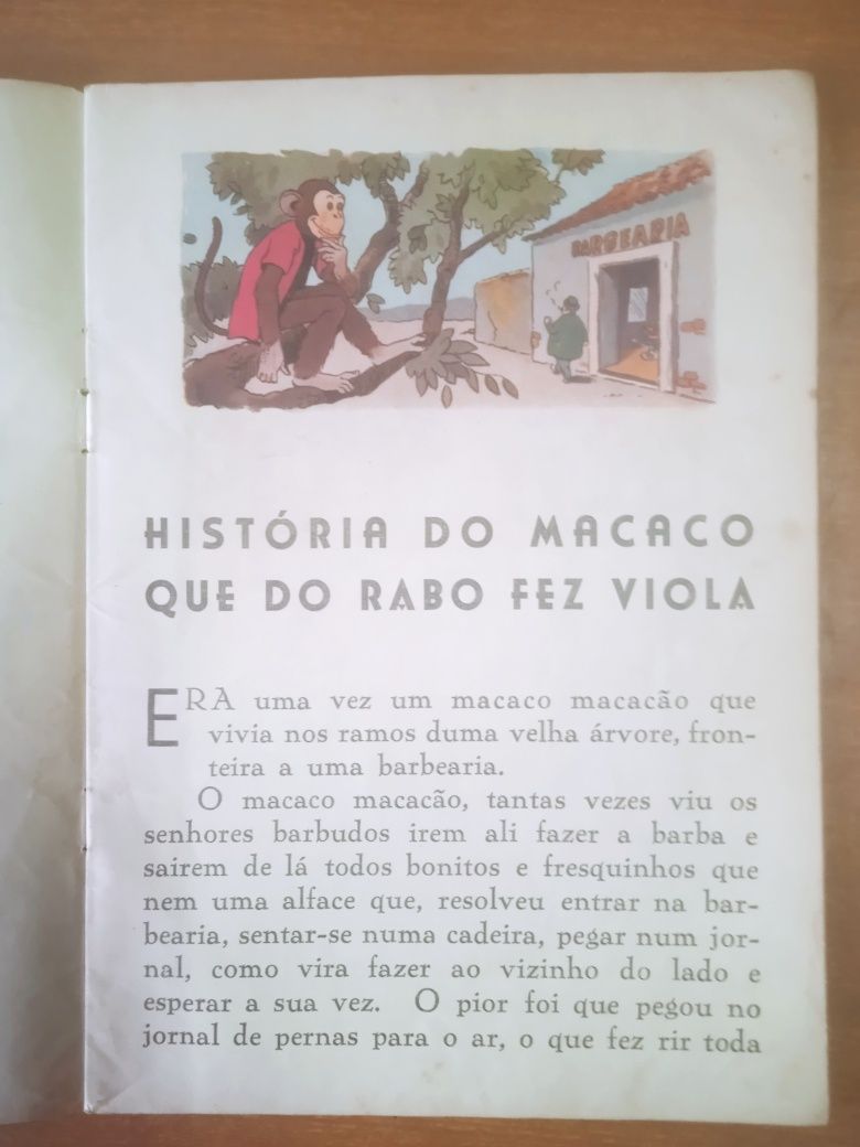 História do macaco que do rabo fez viola