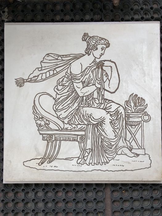 Плита мраморная с фрезерным рисунком