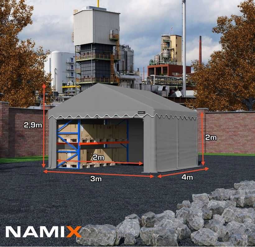 Namiot BASIC 3x4 magazynowy handlowy garaż PE 240g/m2