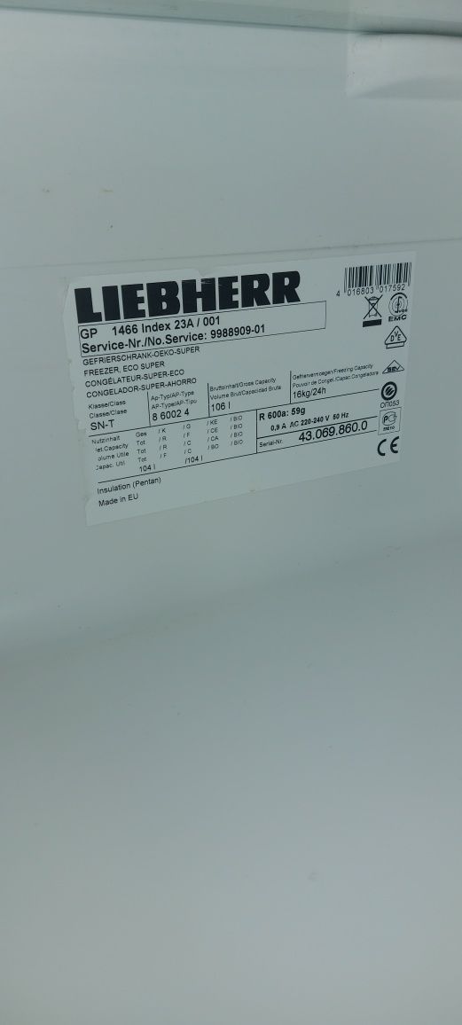 Морозильна камера LIEBHERR