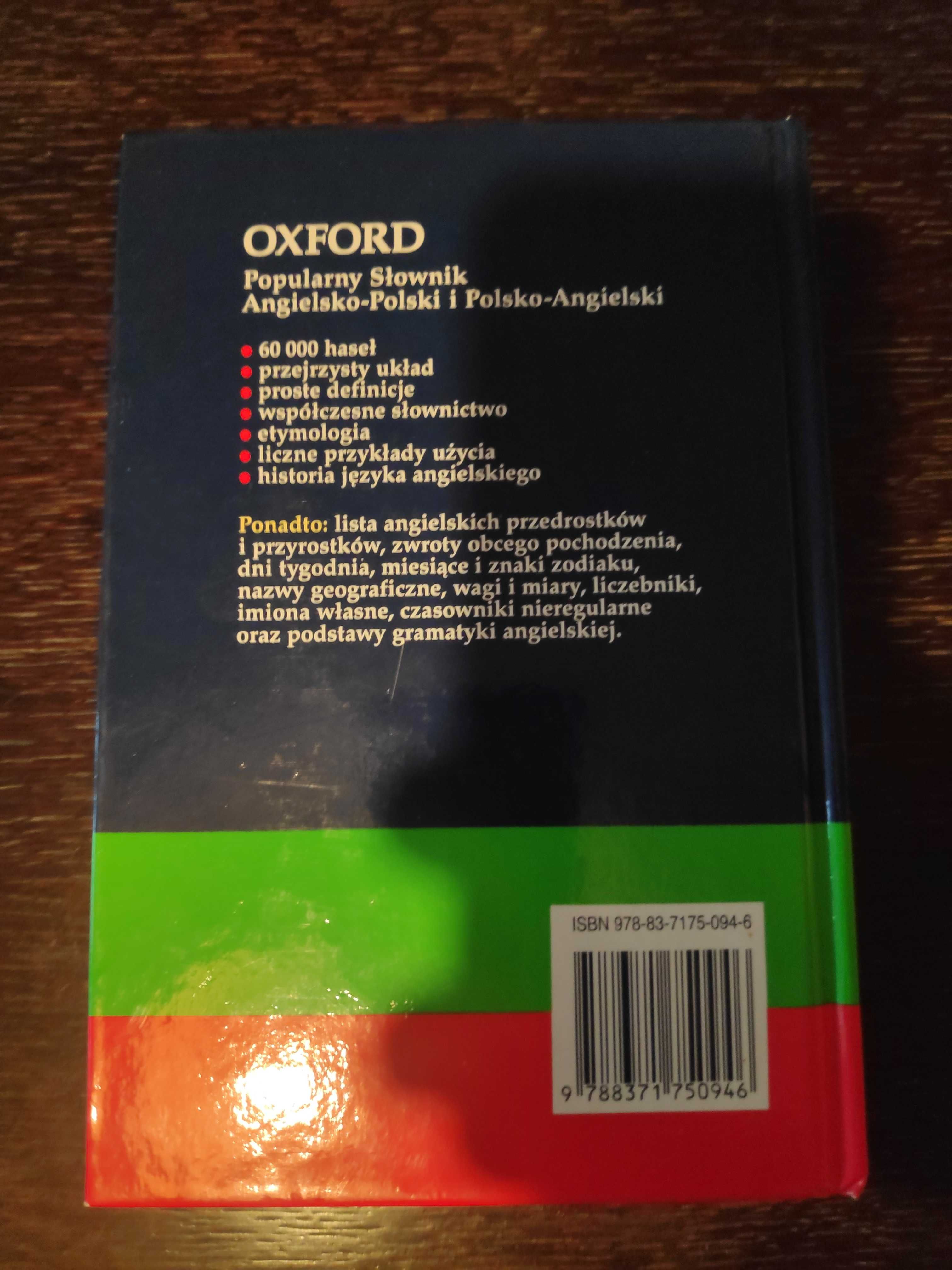 Słownik Oxford Angielsko-Polski Polsko-Angielski