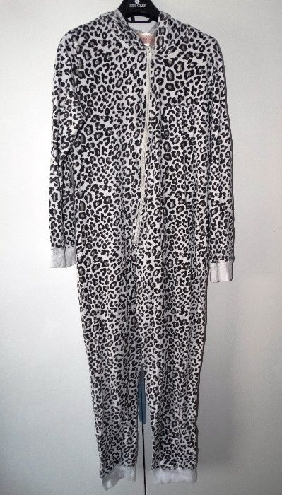 Kigurumi PANTERA, piżama jednoczęściowa, bawełna kaptur przebranie L