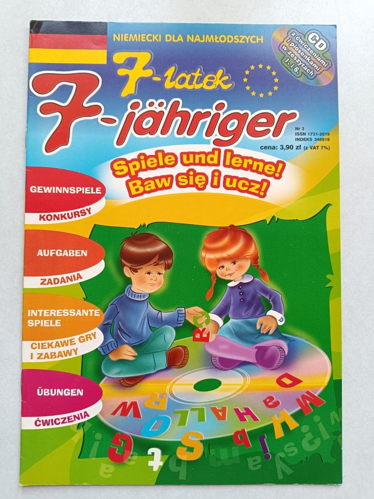 niemiecki dla najmłodszych zabawy zadania gry ćwiczenia 7-latek