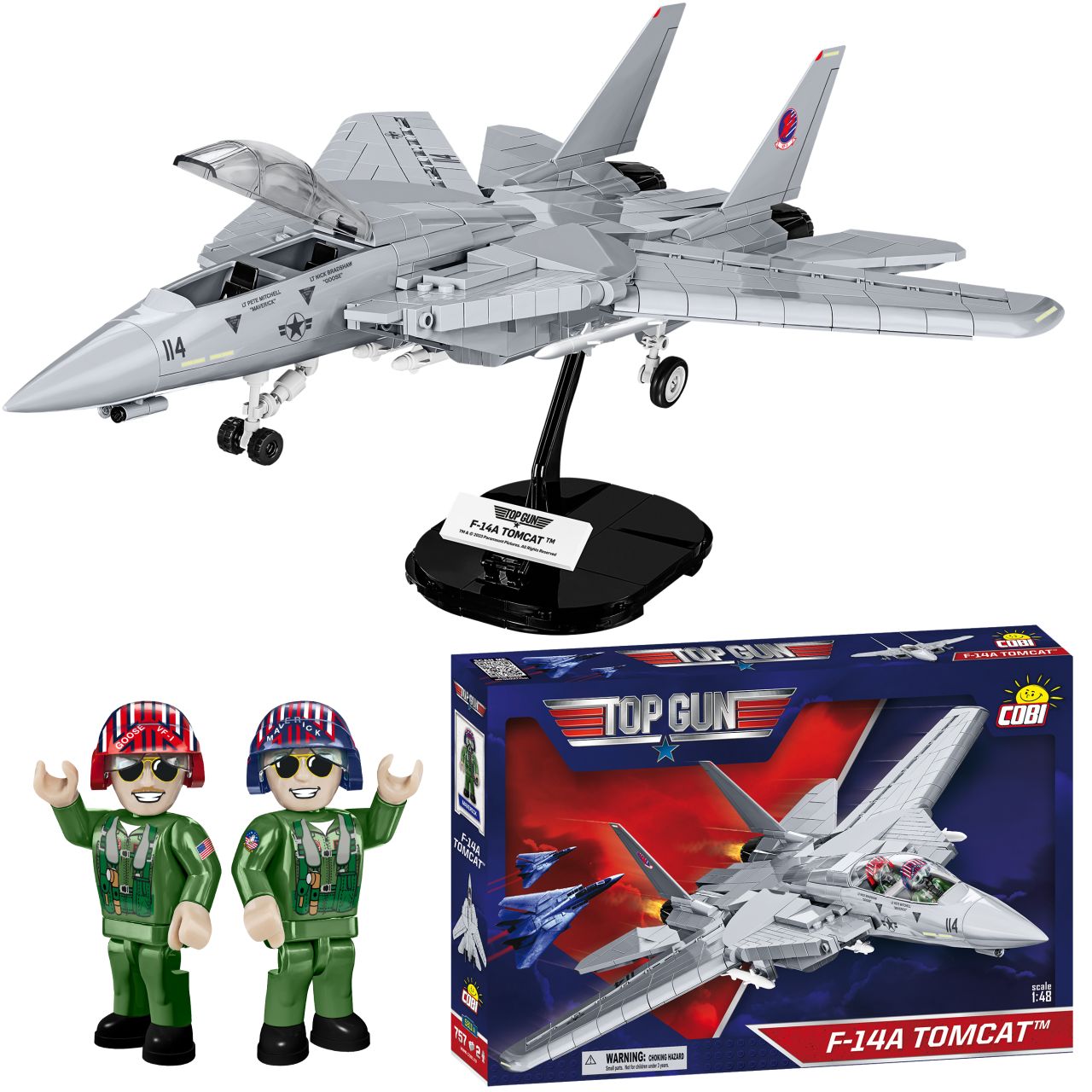 Klocki Cobi 5811A Samolot Myśliwiec F-14A Tomcat Top Gun 757 El.