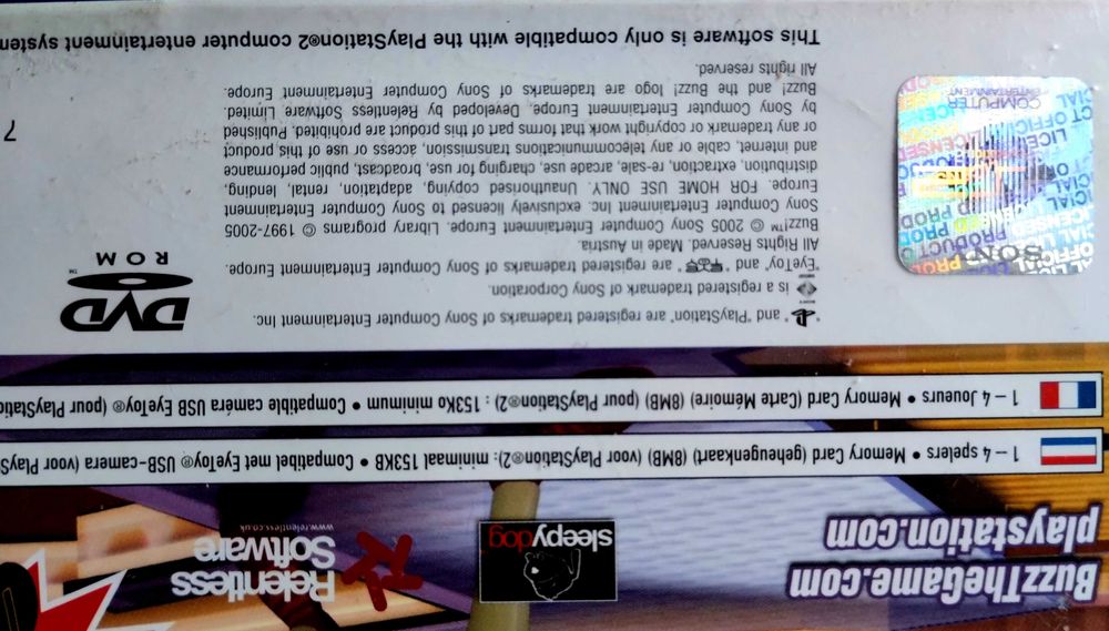 Игра Sony PlayStation 2 PS2 BUZZ The Music Quiz