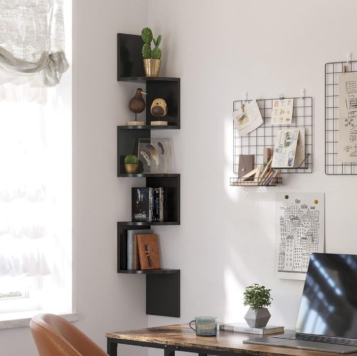 Nowa półka narożna ozdobna w stylu loft kwietnik do salonu przedpokoju
