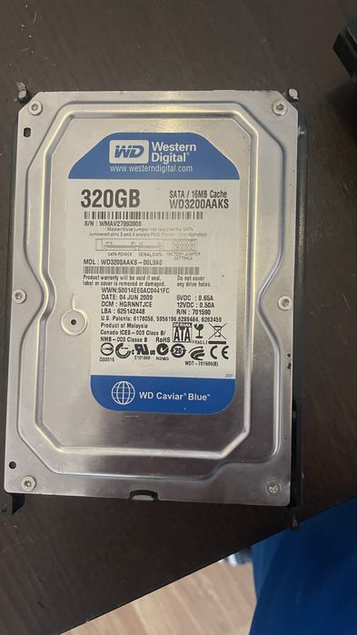 Hdd de 320gb novo cabos incluidos