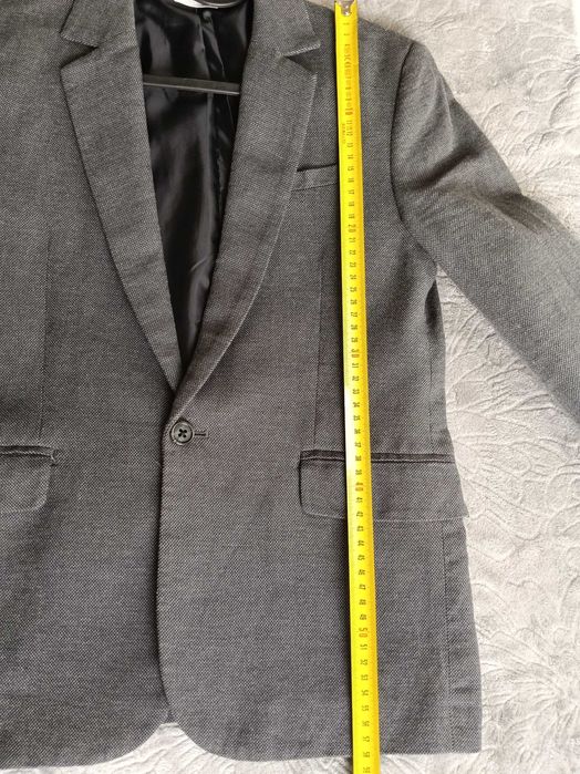 Grafitowa marynarka chłopięca H&M r.146