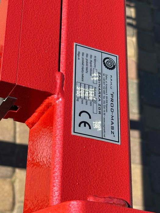 Zaginarka segmentowa SGR-1250mm/1.0mm giętarka krawędziarka PROD-MASZ