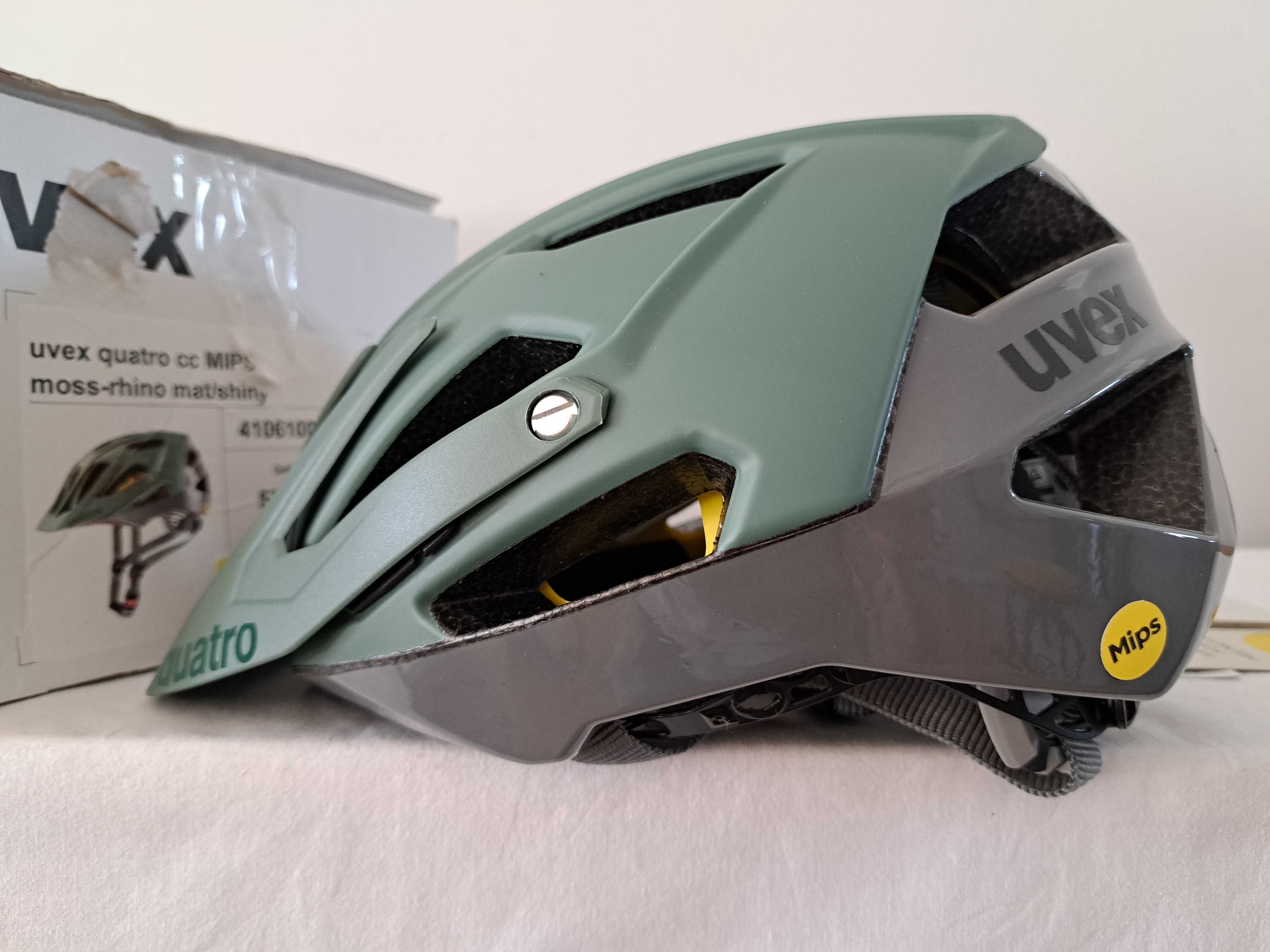 Kask rowerowy Uvex Quatro CC Mips Moss Rhino Mat/Shiny M 52-57cm