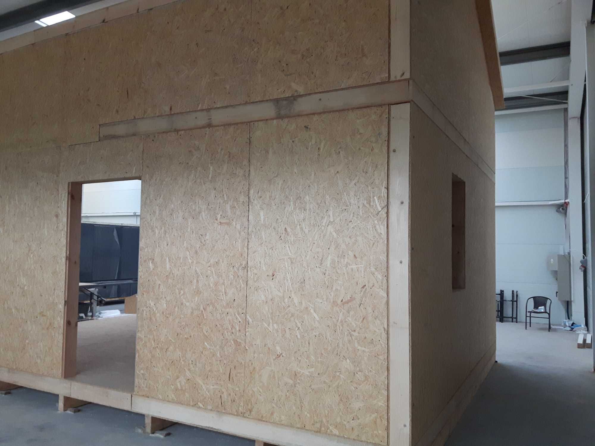panele SIP podocinane Nowoczesna SIP Stodoła 70m2 strop cały i dach