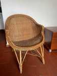 Cadeira em vime estilo vintage