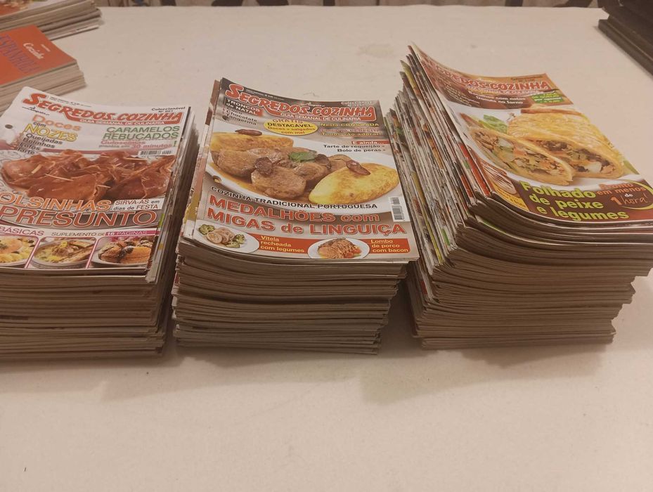 Lote de 160 Revistas Segredos de Cozinha do 997 ao 1163 (faltam 3)