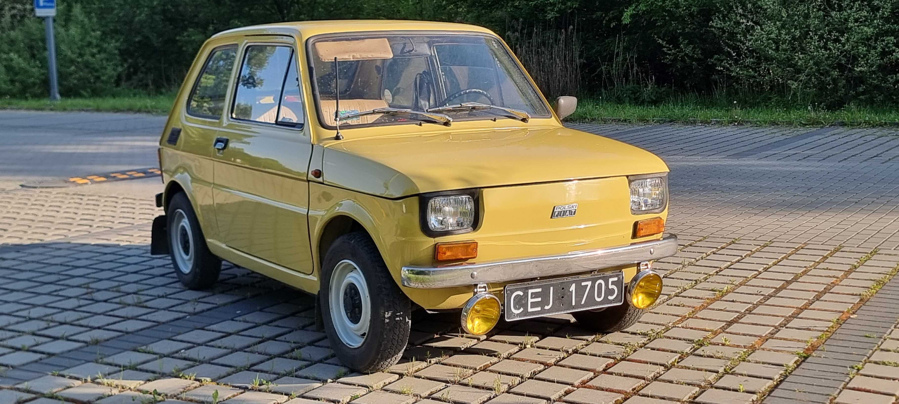 FIAT 126P 1983 rok 600 cm wersja export  jasne wnętrze PIEKNY EGZEMPLA