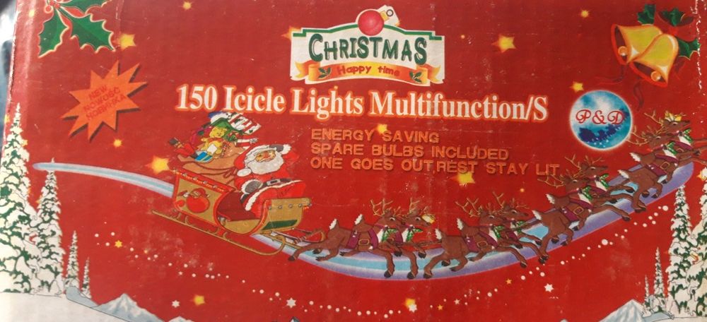 Girlanda świąteczna - sople. Wewnętrzna