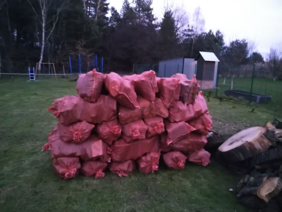 Drewno dębowe workowane