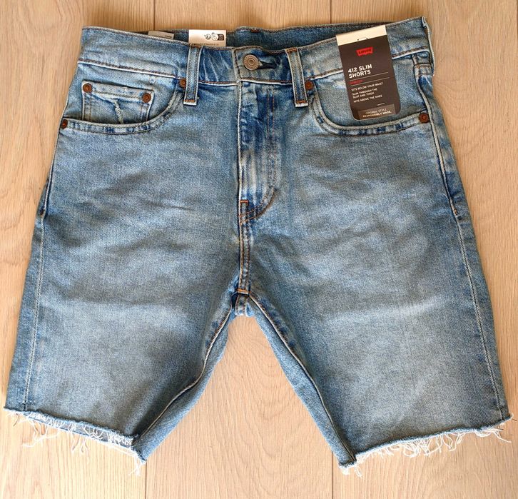 Шорты мужские джинсовые Levi's 412 Slim Fit 9"