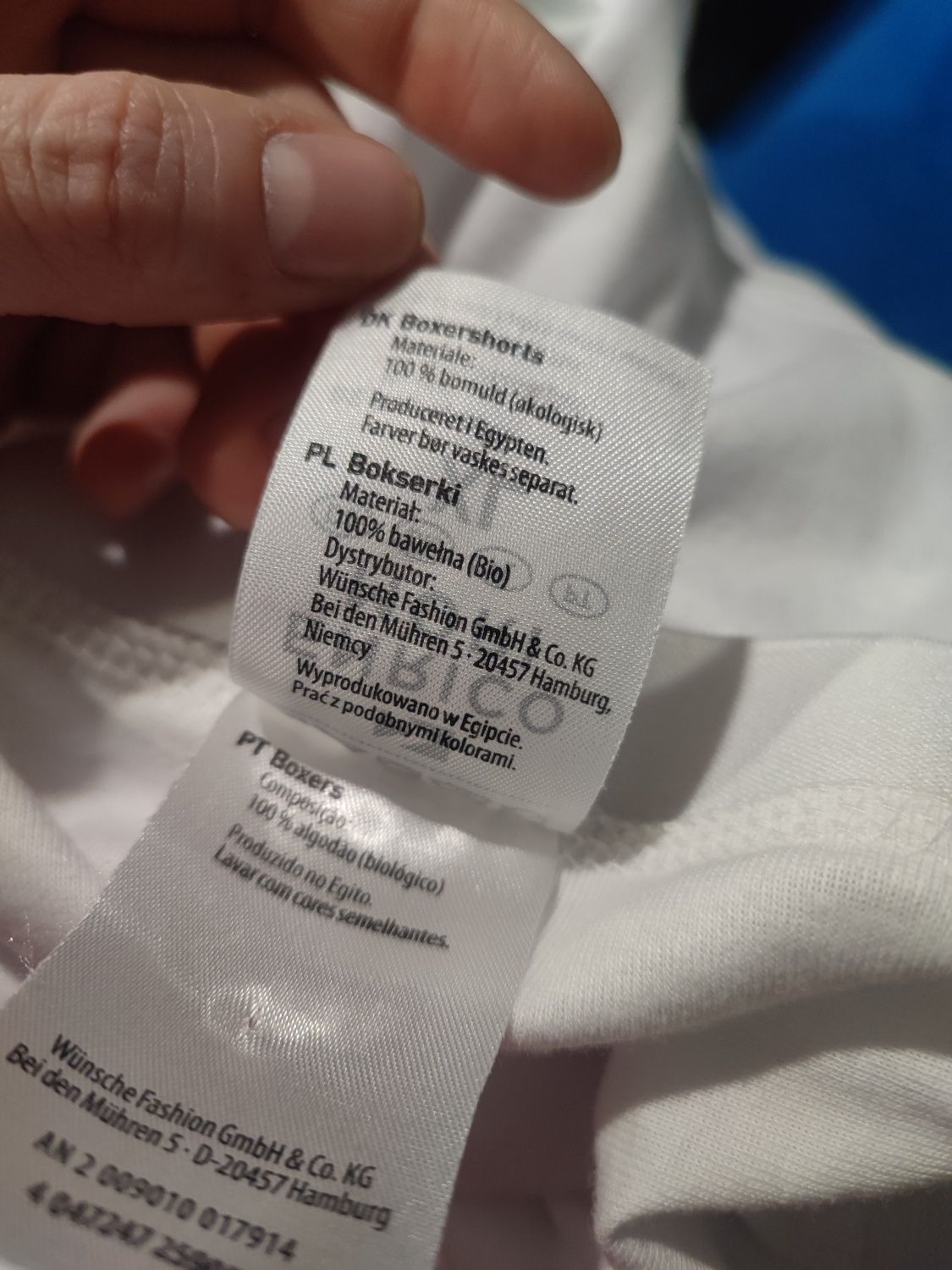Nowe bawełniane białe bokserki męskie Enrico Mori XL