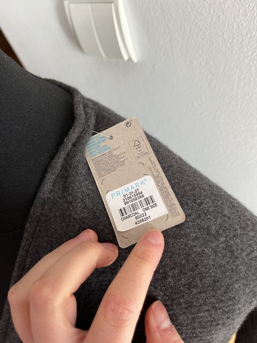 Narzutka/kardigan damska szara nowa z metką Primark one size