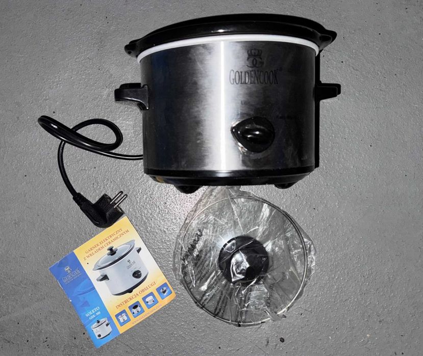 Garnek elektryczny z wkładem ceramicznym - Goldencook Soleto GEK-300