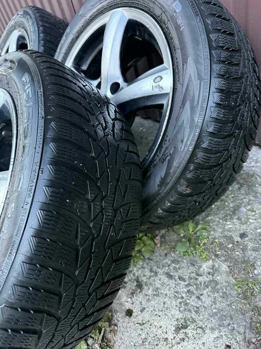 Koła zimowe 215/55/16 5x112 nokian audi a4 b7 b8 volkswagen seat skoda