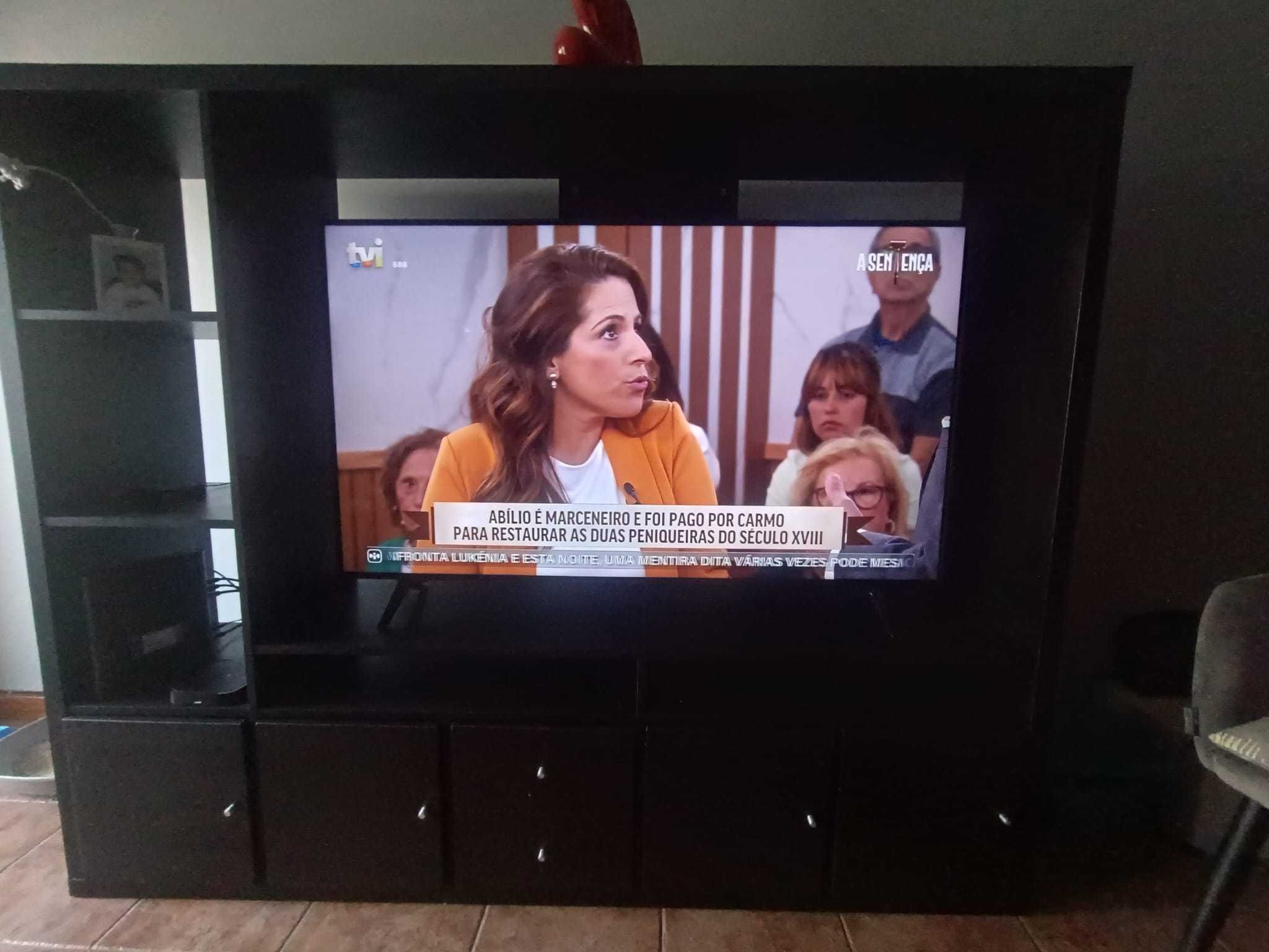 Movel TV IKEA Preto Como Novo