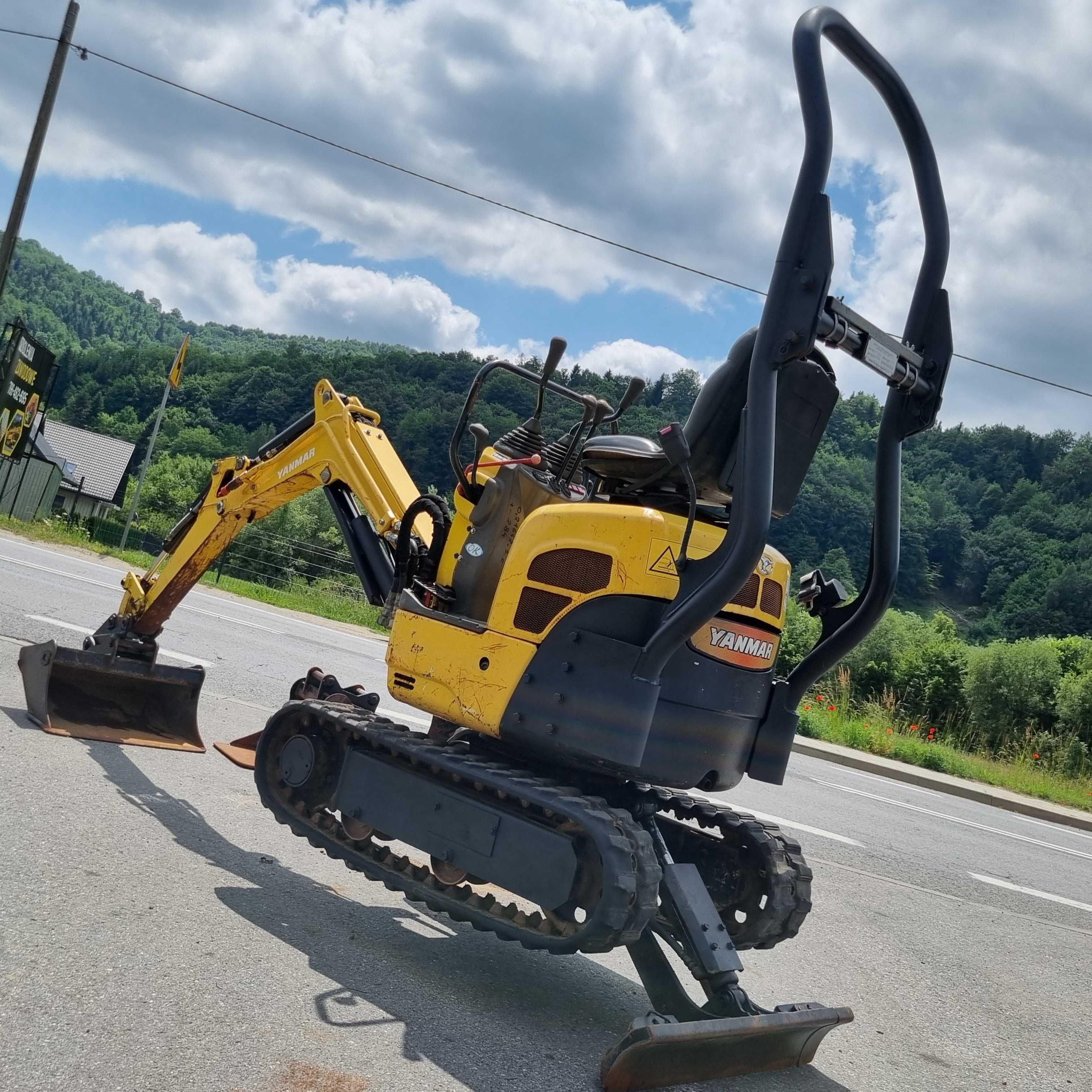 Yanmar SV08-1S Minikoparka 1,1 tony JAkNOWA 2016r zNorwegi 839h 3łyżki