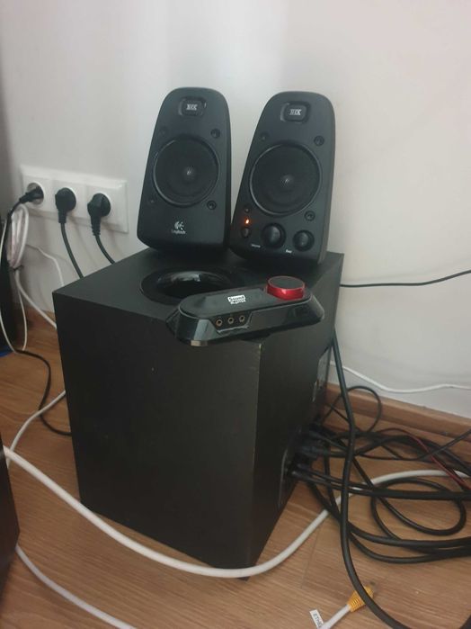 Logitech z623 + Creative SoundBlaster omni USB