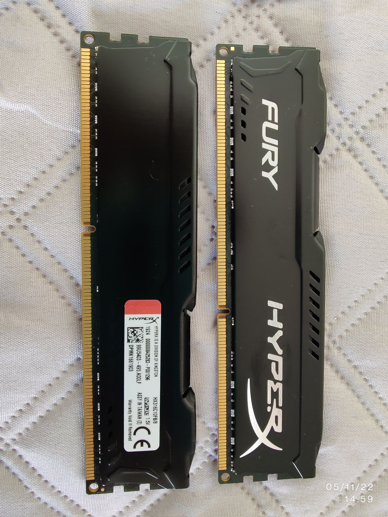 Memórias DDR 3 1600mhz  8+8+2+2gb