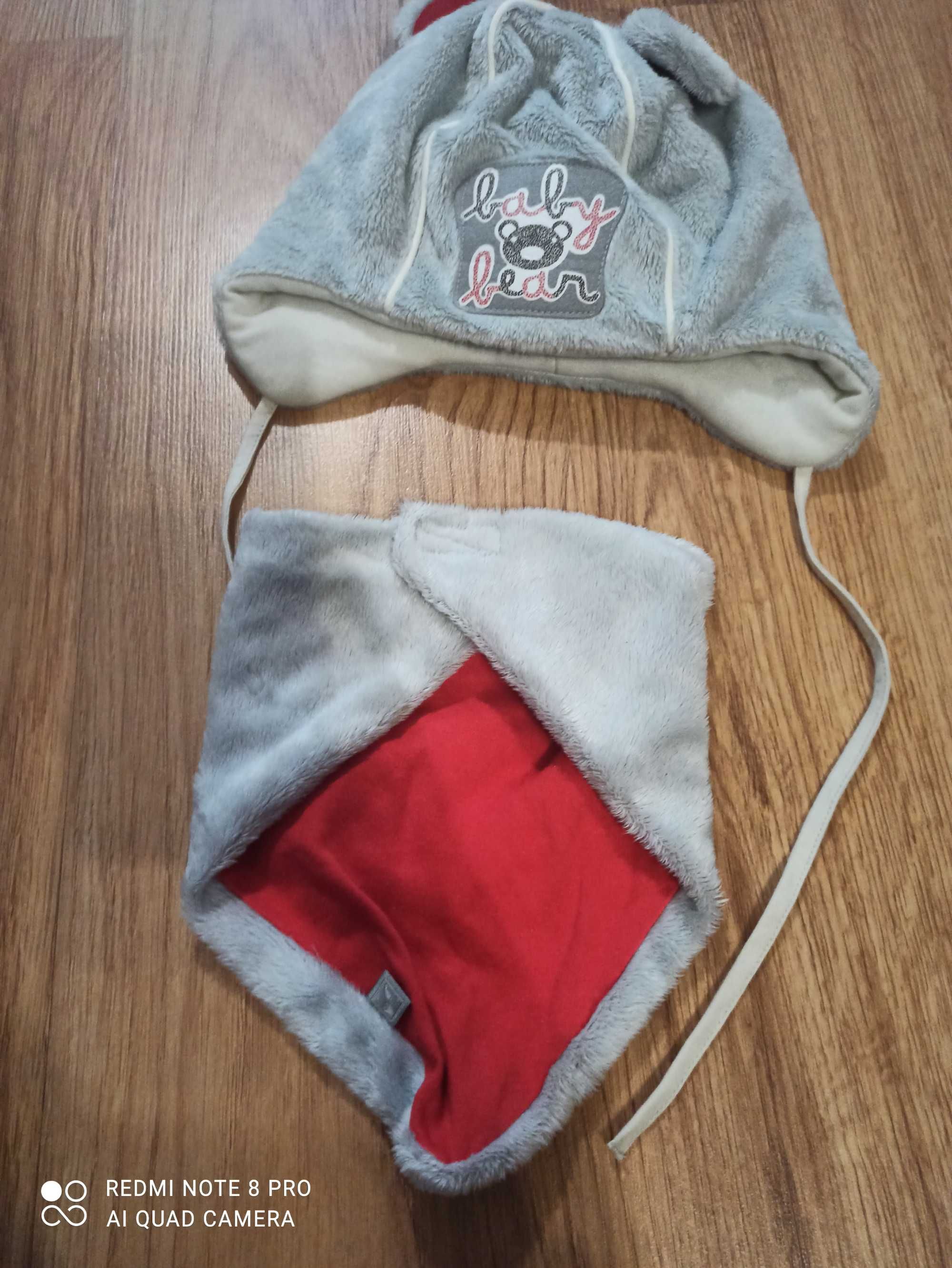 Czapka z kominem chłopięce 48/50