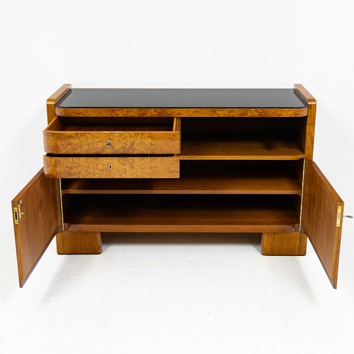 Meble art deco stół krzesła komoda sygnatura WK Mobel Ruscheweyh Tisch